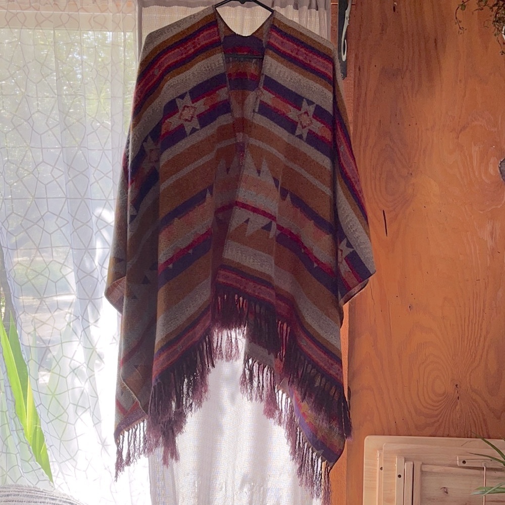 Southwestern poncho/wrap